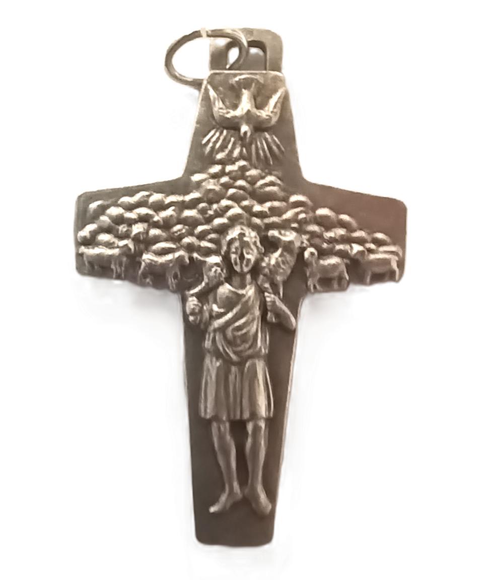 Good shepherd crucifix pendant